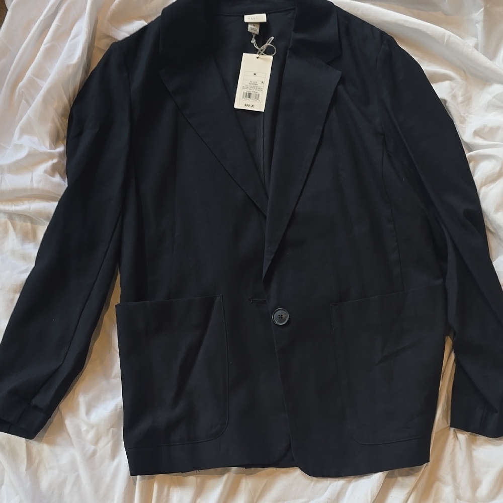 Black Blazer with Single Button